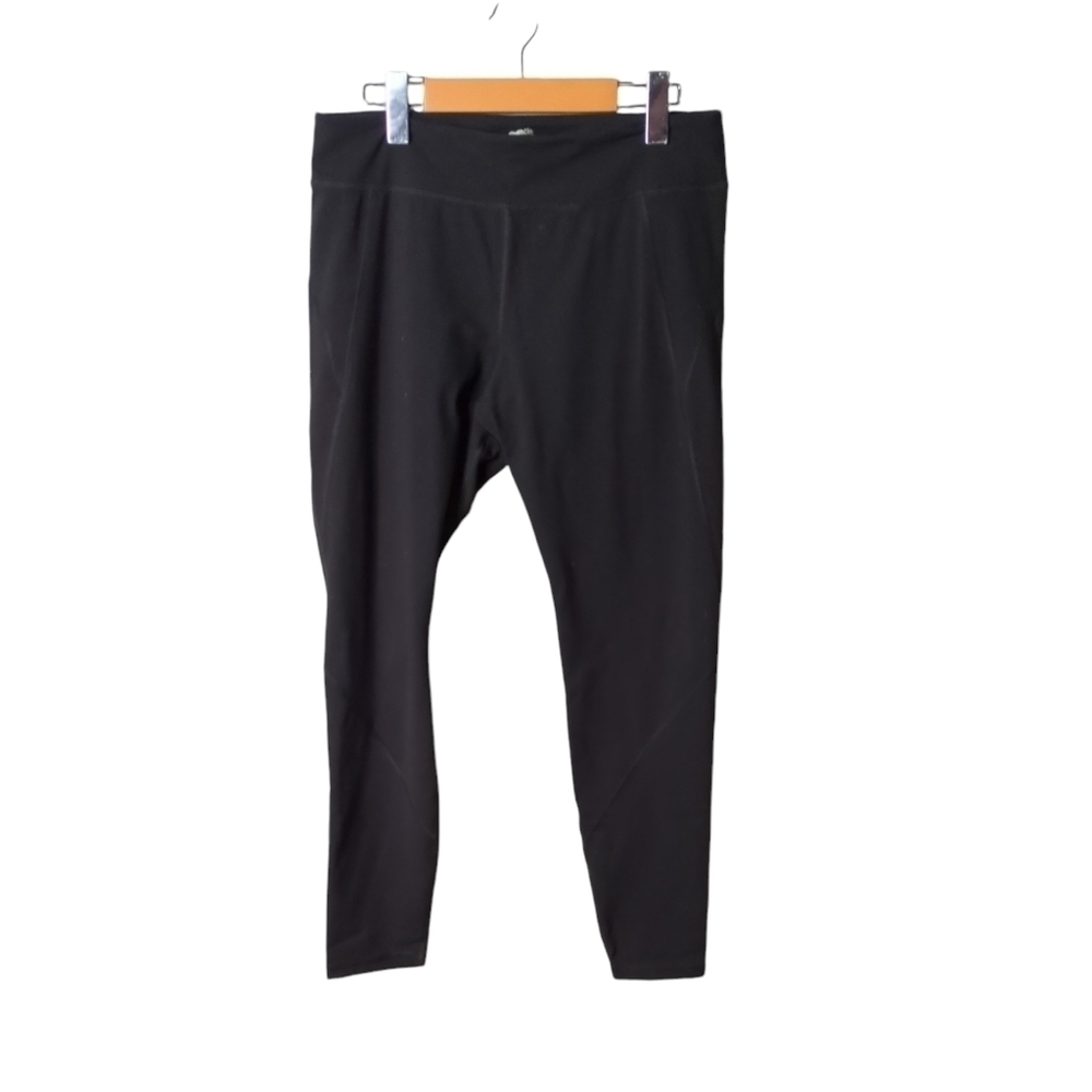 Roots Athletic Leggings Yoga Pants 7/8 Length Black Size‎ Large